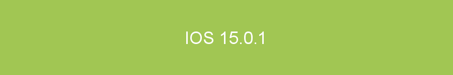 iOS 15.0.1